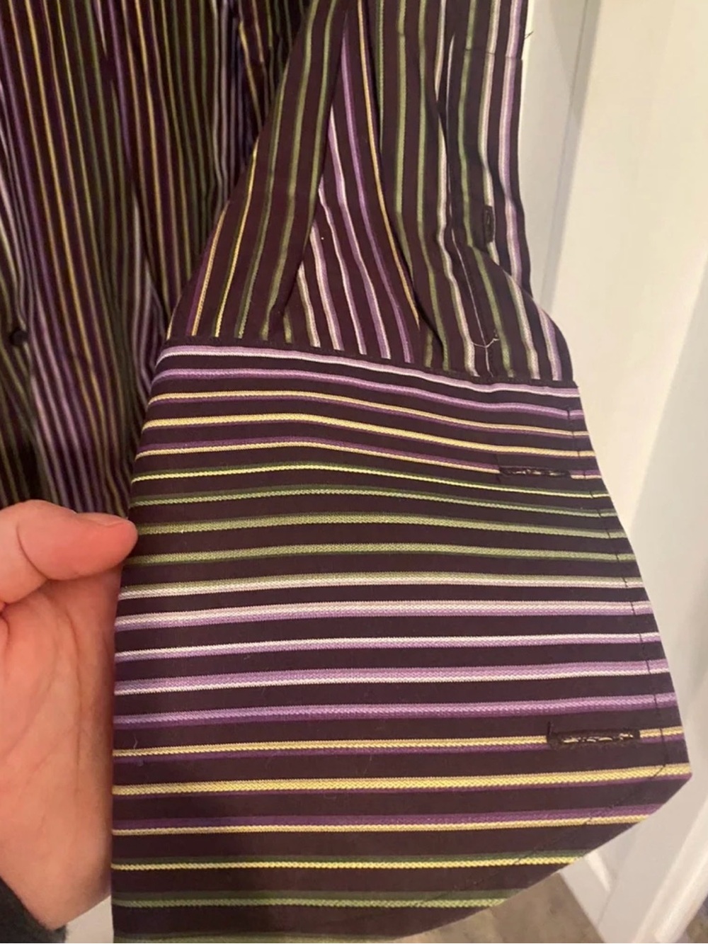 Size 15 1/2 32-33 Soho Ben Sherman stripe dress shirt - Picture 4 of 6